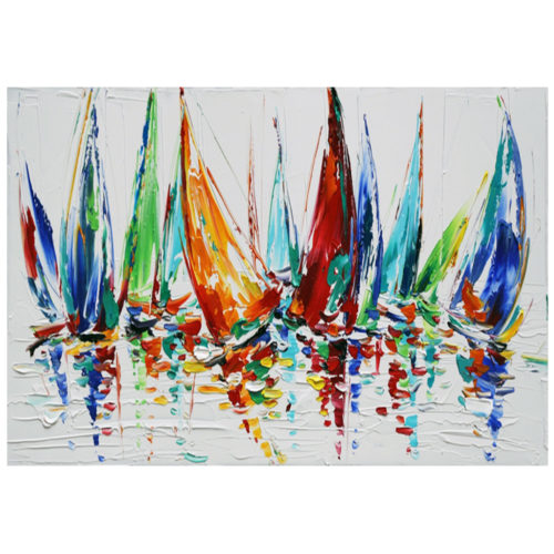 color boats - abstrakte malerier